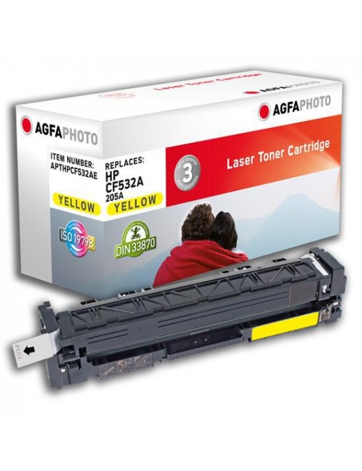 APTHPCF532AE AgfaPhoto Toner Cartridge for HP Color LaserJet Pro MFP M180, 900 pages, Yellow