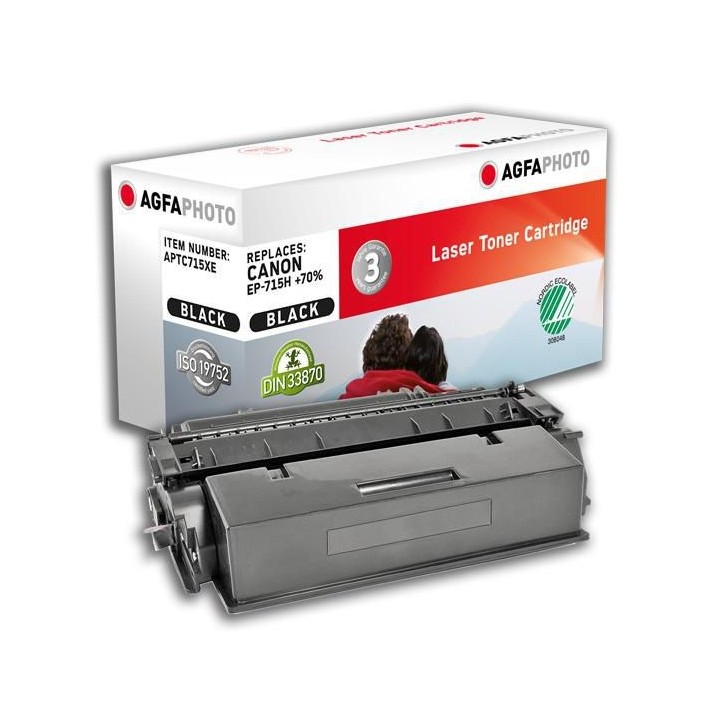APTC715XE AgfaPhoto 12000 page yield, f/Canon, Black