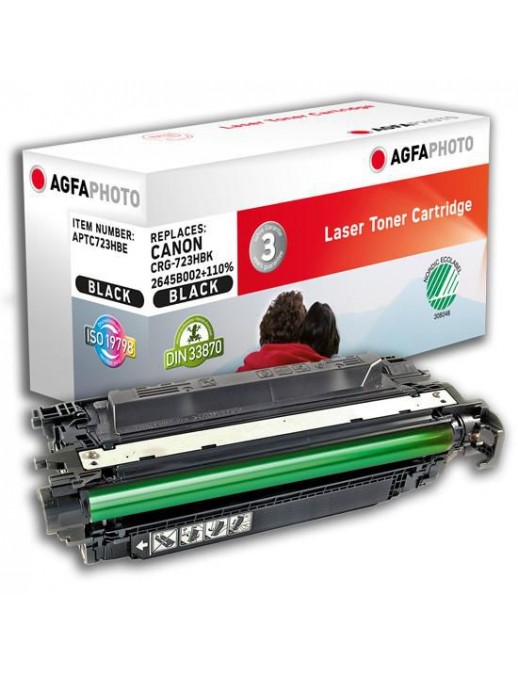 APTC723HBE AgfaPhoto 10500 page yield, f/Canon, Black