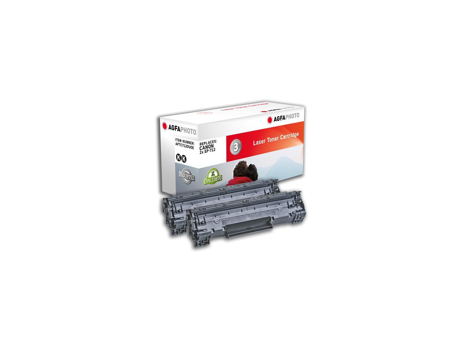 APTC712DUOE APTC712DUOE AgfaPhoto 2 x 1500 page yield, f/Canon, Black APTC712DUOE APTC712DUOE AgfaPhoto 2 x 1500 page yield, f/Canon, Black