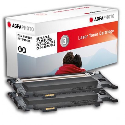 APTSP404BE AgfaPhoto 2x 1500 page yield, f/Samsung, Black