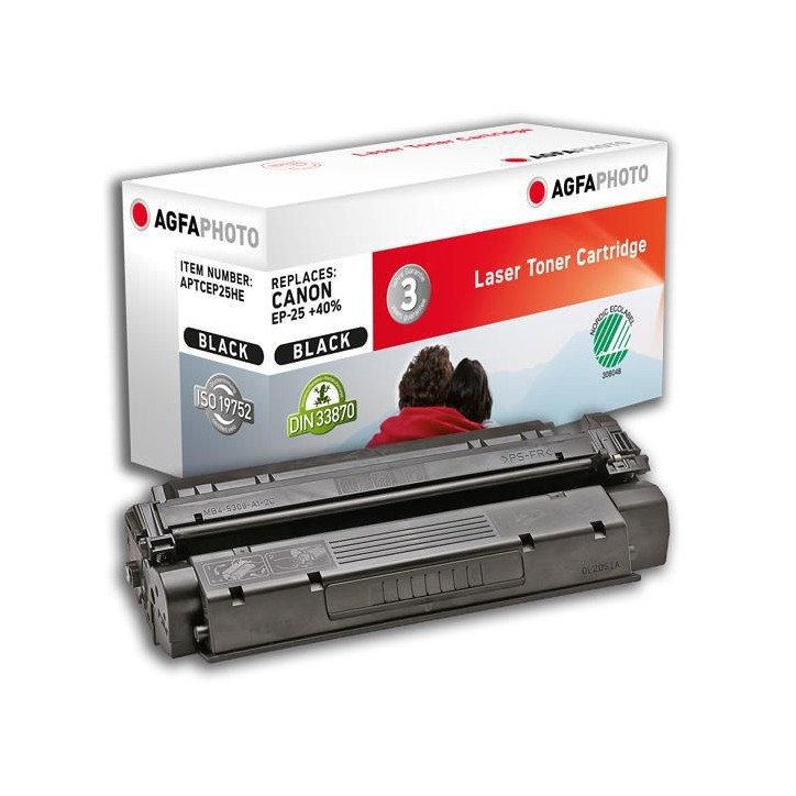 APTCEP25HE AgfaPhoto 3500 page yield, f/Canon, Black