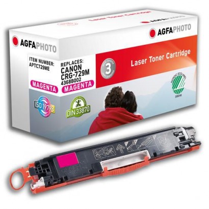 APTC729ME AgfaPhoto Toner Cartridge for Canon i-SENSYS LBP 7010C, 1000 pages, Magenta