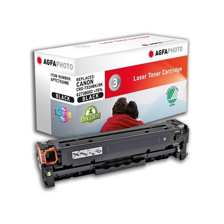APTC731HBE AgfaPhoto Toner Cartridge for Canon i-SENSYS LBP7110Cw, 2400 pages, Black