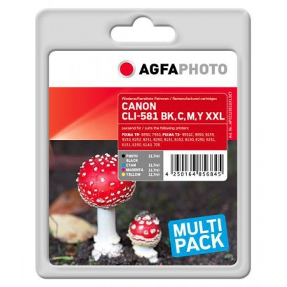 APCCLI581XXLSET APCCLI581XXLSET AgfaPhoto Ink, ph bk,c,m,y