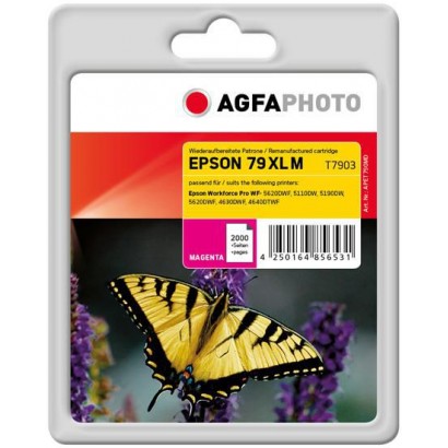 APET790MD AgfaPhoto Ink Cartridge for Epson WorkForce Pro WF-5620DWF, 2000 pages, Magenta