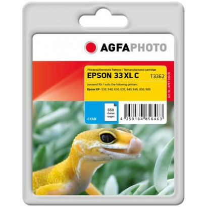 APET336CD APET336CD AgfaPhoto Ink Cartridge for Epson Expression Premium XP-530, Cyan, 650 pages