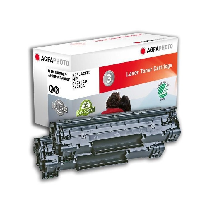 APTHP283ADUOE AgfaPhoto Toner 2x Black APTHP283ADUOE AgfaPhoto Toner 2x Black