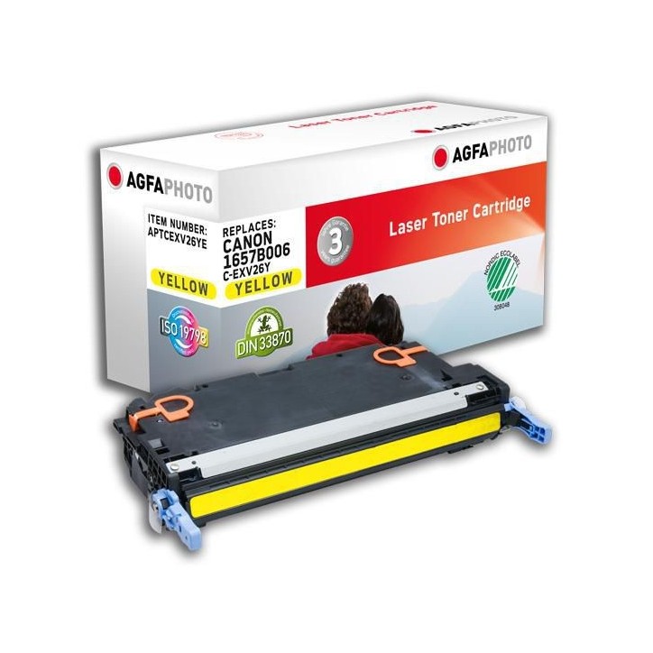 APTCEXV26YE AgfaPhoto 6000 page yield, f/Canon, Yellow APTCEXV26YE AgfaPhoto 6000 page yield, f/Canon, Yellow