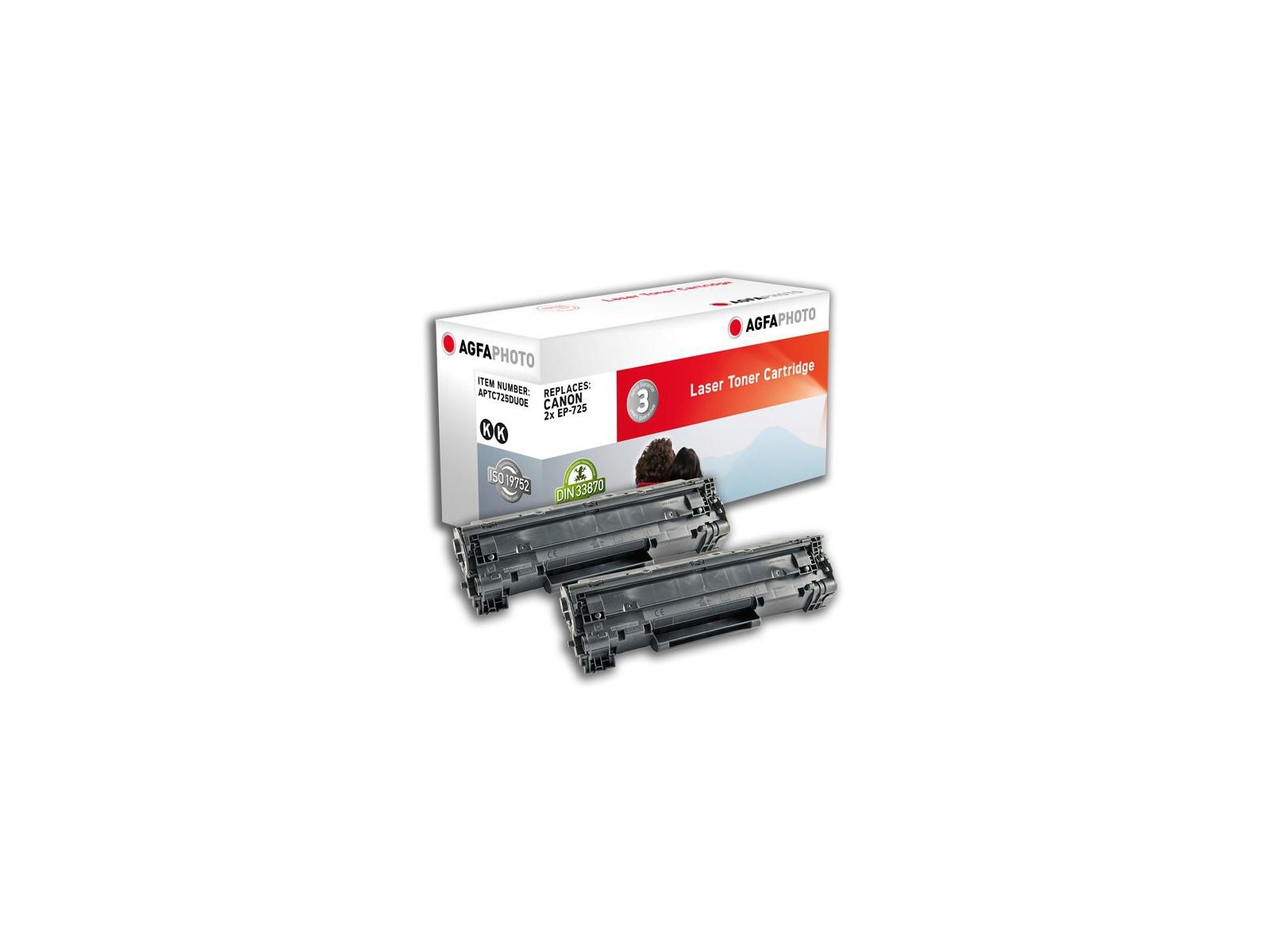 APTC725DUOE APTC725DUOE AgfaPhoto 2x 1600 page yield, f/Canon, Black APTC725DUOE APTC725DUOE AgfaPhoto 2x 1600 page yield, f/Canon, Black