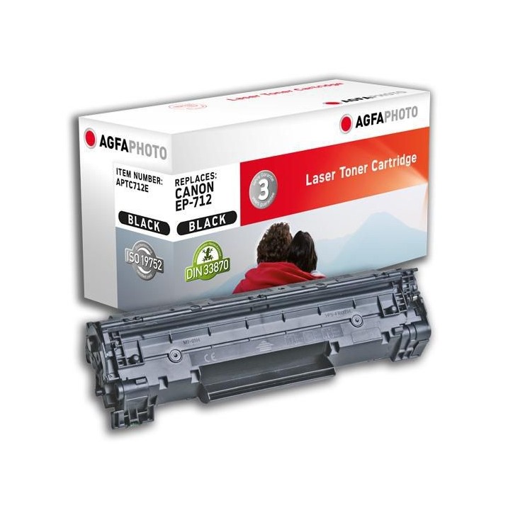APTC712E AgfaPhoto 1500 page yield, f/Canon, Black