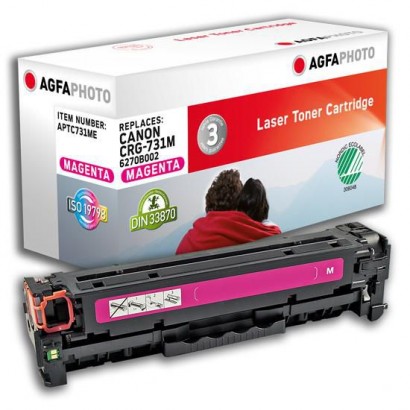 APTC731ME AgfaPhoto Toner Cartridge for Canon i-SENSYS LBP7100CN/7110CW, 1500 pages, Magenta