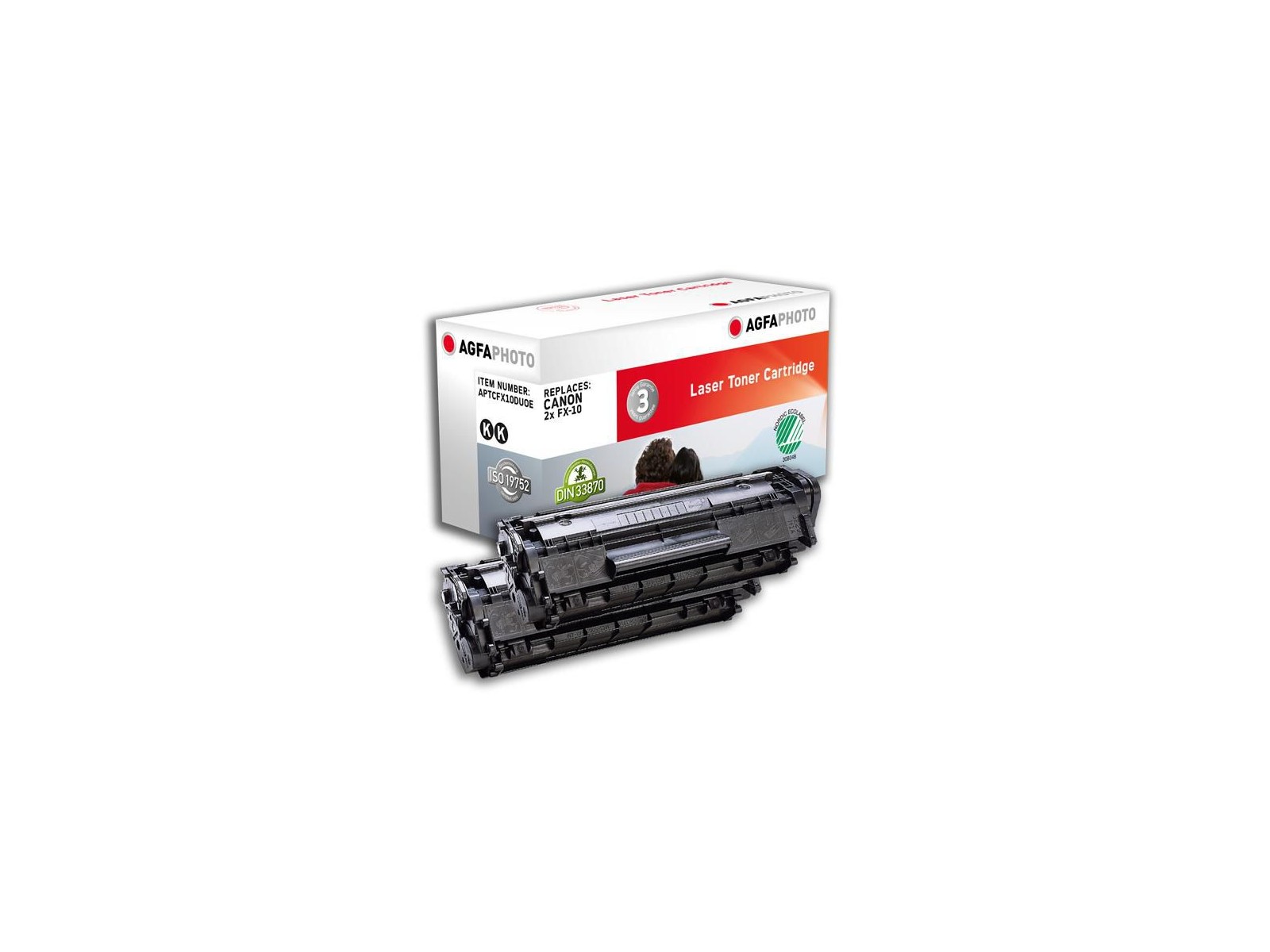 APTCFX10DUOE APTCFX10DUOE AgfaPhoto 2x 2000 page yield, f/Canon, black APTCFX10DUOE APTCFX10DUOE AgfaPhoto 2x 2000 page yield, f/Canon, black