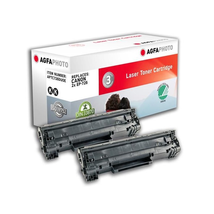 APTC726DUOE AgfaPhoto Toner 2x Black