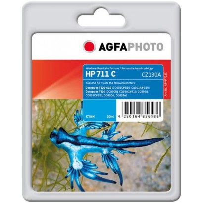 APHP711C AgfaPhoto Cyan, 30ml, HP DesignJet T120/T520