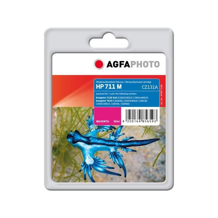 APHP711M AgfaPhoto Magenta, 30ml, HP DesignJet T120/T520