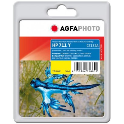 APHP711Y AgfaPhoto Yellow, 30ml, HP DesignJet T120/T520