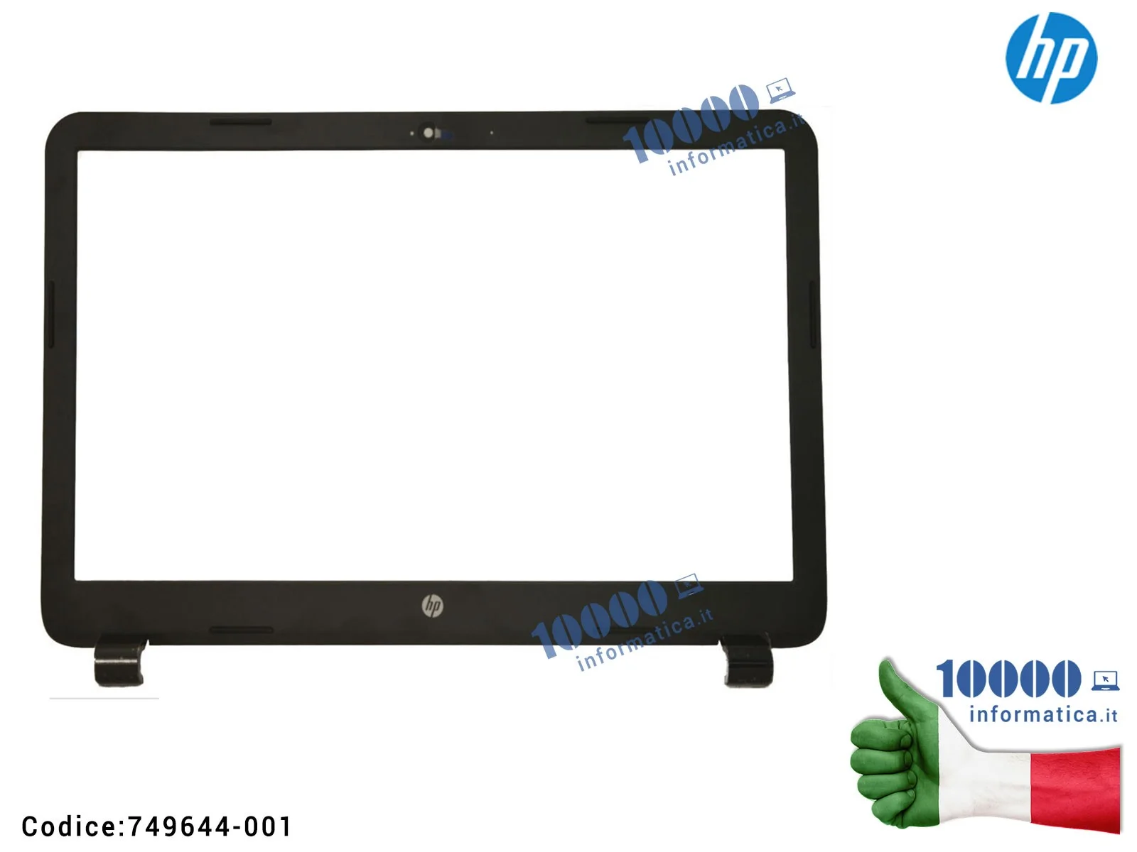 749644-001 Cornice Display Bezel LCD HP 15-G 15-R 15T - 245 250 255 256 G3 (NERA) (per modello NO TOUCH) AP14D000220 AP14D000230 749644-001 Cornice Display Bezel LCD HP 15-G 15-R 15T - 245 250 255 256 G3 (NERA) (per modello NO TOUCH) AP14D000220 AP14D000230