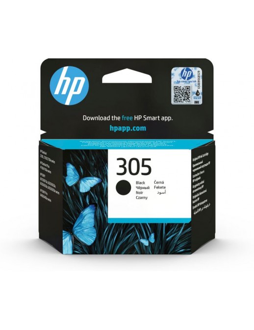 3YM61AE HP 305 Black Original Ink Cartridge