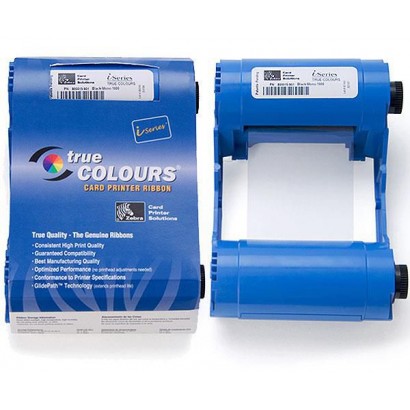 800017-248 Zebra Color Ribbon YMCKOK, Eco cartridge, 165 images, w/ 1 cleaning roller, f/ P1xxi...