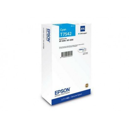 C13T75424N C13T75424N Epson T7542 Ink Cartridge 1 Pc(S) Original Ultra High Yield Cyan