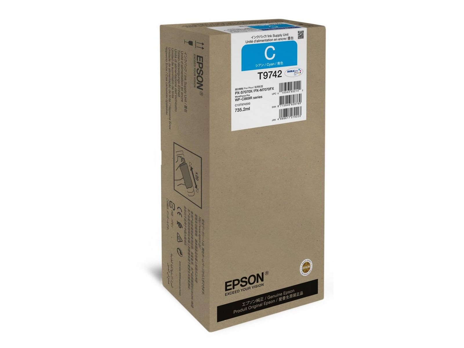 C13T97420N C13T97420N Epson Ink Cartridge 1 Pc(S) Original Cyan