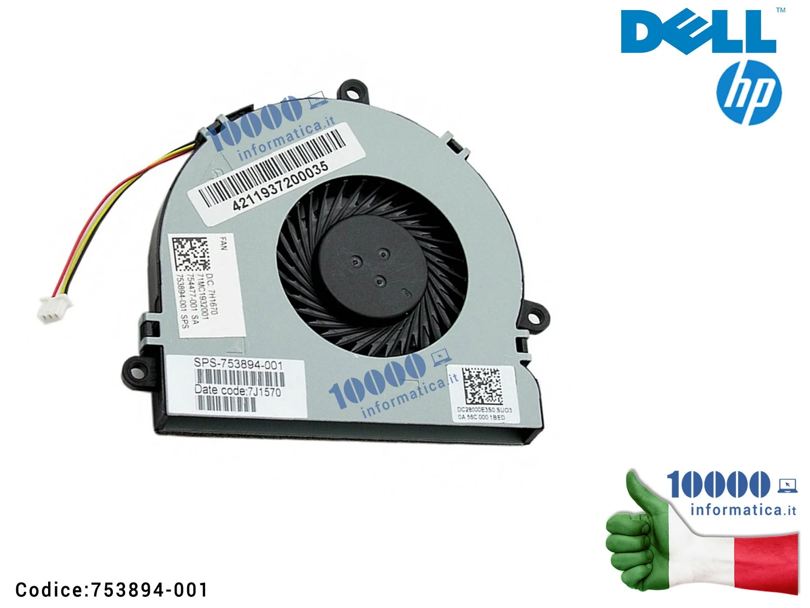Ventilador Para Hp 350 G1 350 G2 340g2 350g1 Cpu() 746657-001 Con