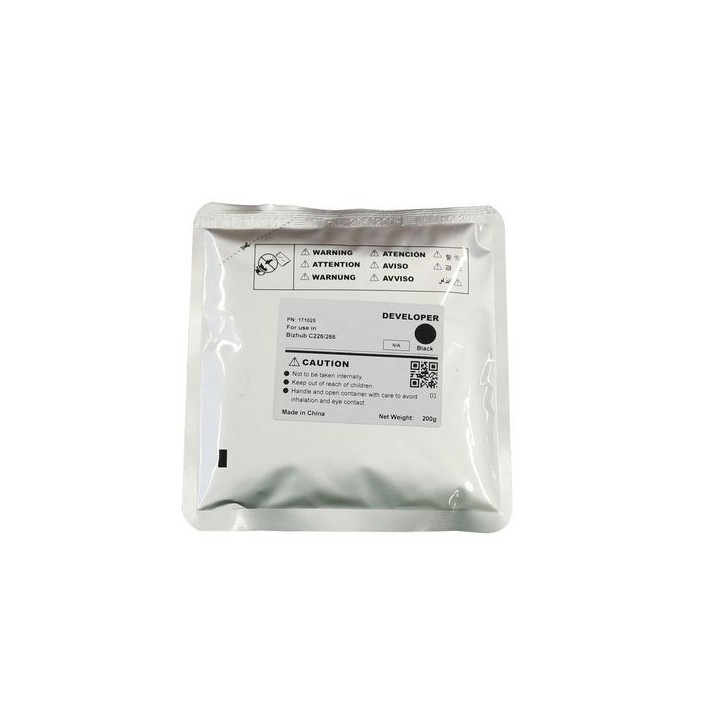 MSP171025 CoreParts Black Developer 600K KONICA MINOLTA Bizhub C226/266