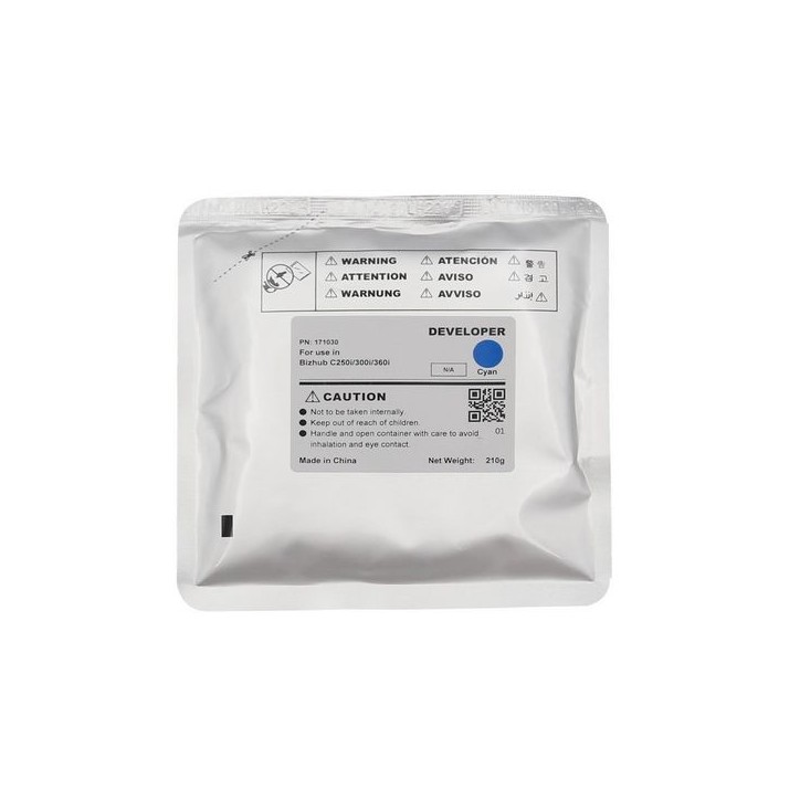 MSP171030 CoreParts Cyan Developer 1000K KONICA MINOLTA Bizhub C250i/300i/360ibrBizhub C450i/550i/650i