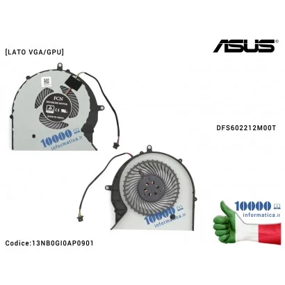 13NB0GI0AP0901 Ventola di Raffreddamento Fan GPU ASUS ROG STRIX SCAR FX503 GL503 FX503V FX503VM GL503V GL503VM GL703V GL703VM...