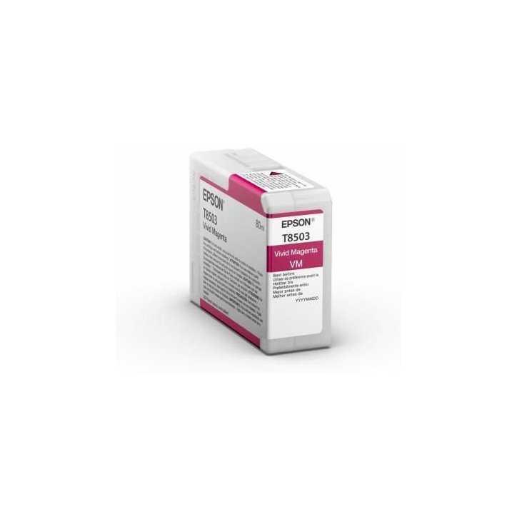 C13T85030N Epson T8503 Ink Cartridge 1 Pc(S) Original Vivid Magenta C13T85030N Epson T8503 Ink Cartridge 1 Pc(S) Original Vivid Magenta