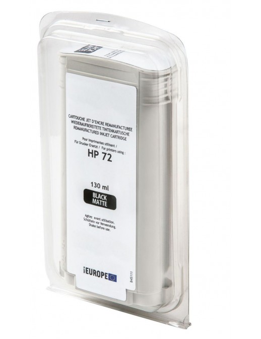 QI-HP2260BM CoreParts Toner Black Mat Blister for HP Content ml: 130ml suitable for REMAN FOR LF HP 72 BK MATT HP 72 BK MATT