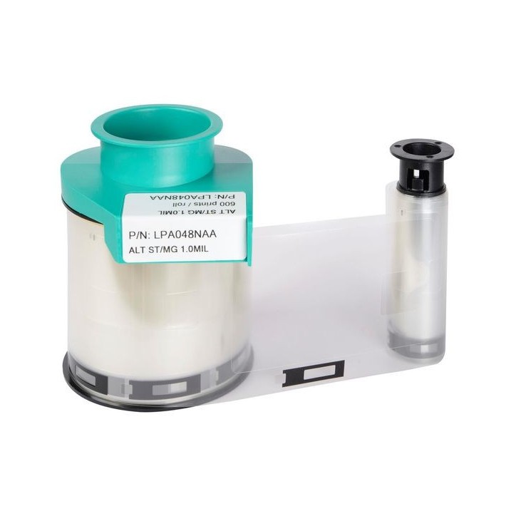 LPA048NAA Evolis ALTERNATE CLEAR PATCH 1.0 MIL (600 prints / roll) SMART CUT / MAG CUT