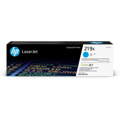 W2191X HP 219X High Yield Cyan Original Laserjet Toner Cartridge