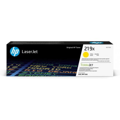 W2192X HP 219X High Yield Yellow Original Laserjet Toner Cartridge