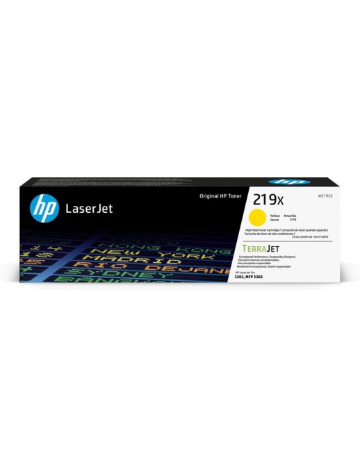 W2192X W2192X HP 219X High Yield Yellow Original Laserjet Toner Cartridge