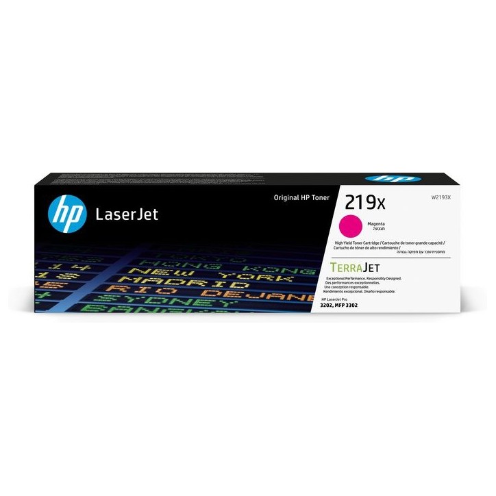 W2193X HP 219X High Yield Magenta Original Laserjet Toner Cartridge