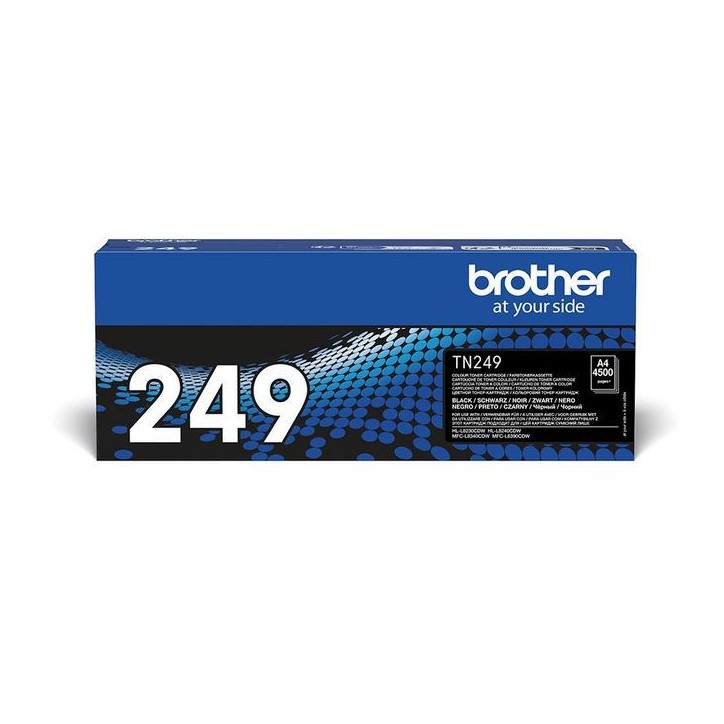 TN249BK Brother TN-249BK Super High Yield Toner Cartridge 4500 pagine