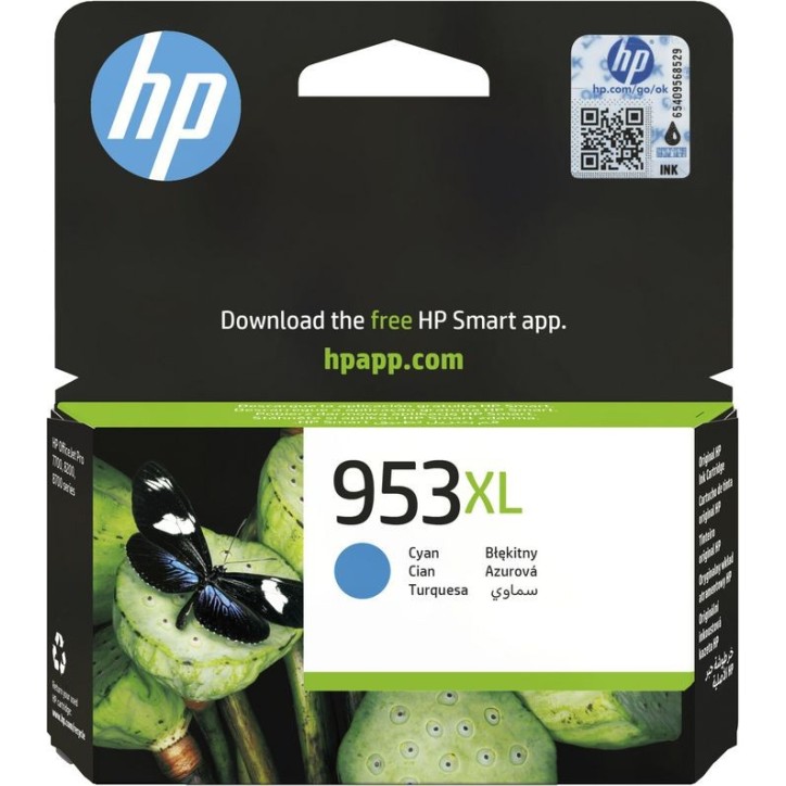 F6U16AE HP 953Xl High Yield Cyan Original Ink Cartridge F6U16AE HP 953Xl High Yield Cyan Original Ink Cartridge