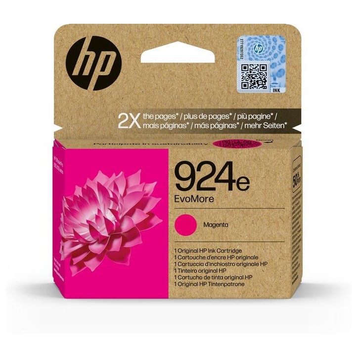 4K0U8NE HP 924E Evomore Magenta Original Ink Cartridge