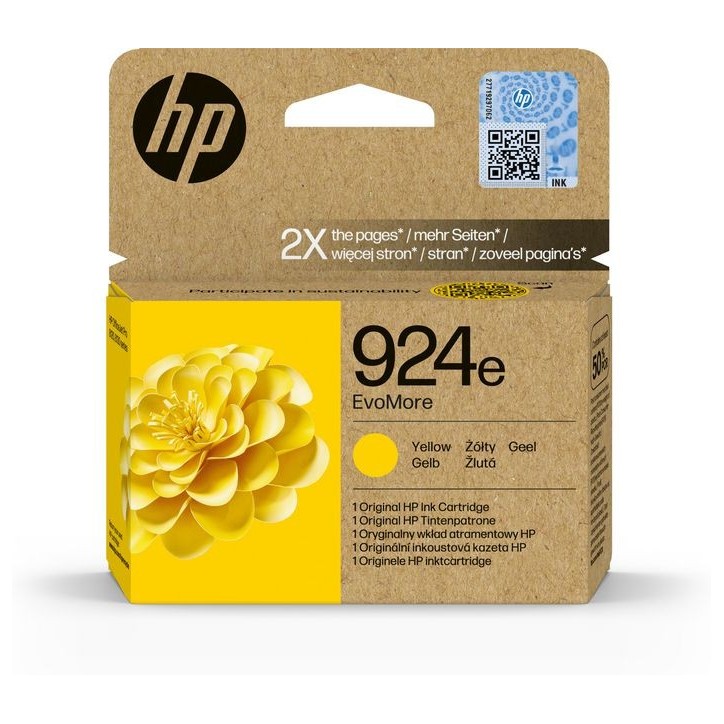 4K0U9NE HP 924E Evomore Yellow Original Ink Cartridge