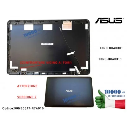 Cover LCD [VERSIONE 2] ASUS X555LD A555L A555LD A555LN F555 K555 X554L 13N0-R8A030113N0-R8A0311 13N0-R8A0901 (BLUE)