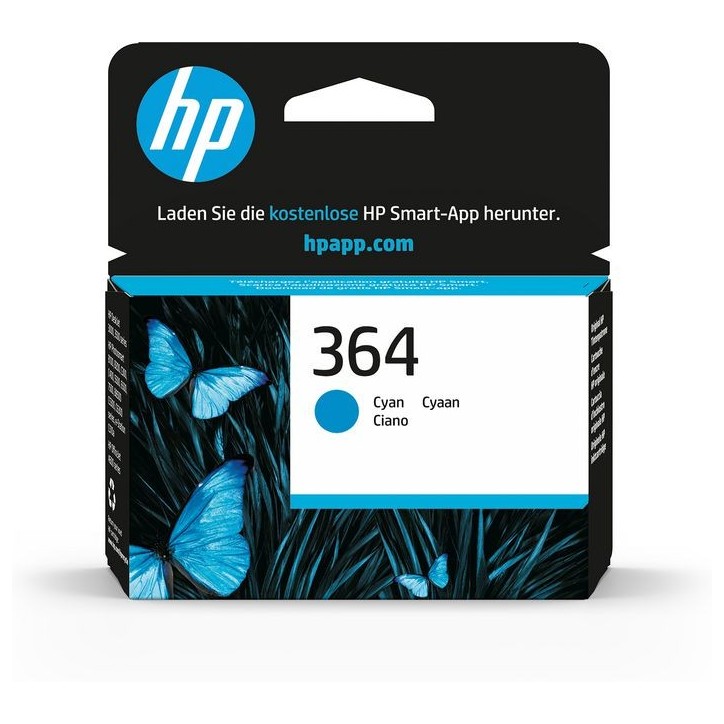 CB318EEBA3 HP 364 Cyan Original Ink Cartridge