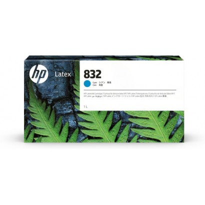 4UV76A 4UV76A HP 832 1-liter Cyan Latex Ink Cartridge