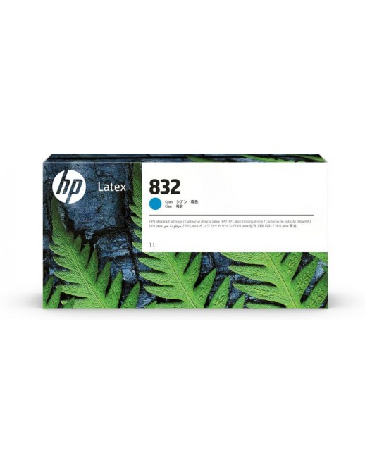 4UV76A 4UV76A HP 832 1-liter Cyan Latex Ink Cartridge
