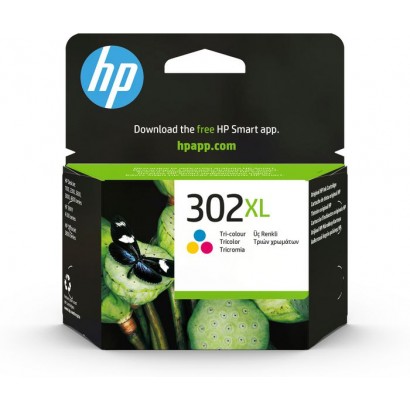 F6U67AE F6U67AE HP 302Xl High Yield Tri-Color Original Ink Cartridge