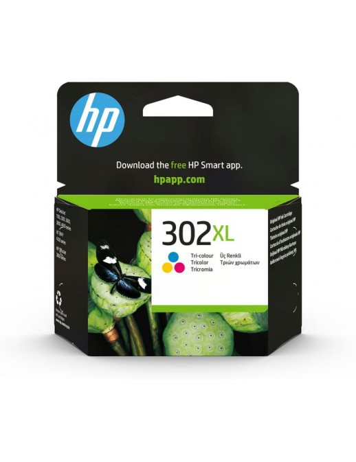 F6U67AE F6U67AE HP 302Xl High Yield Tri-Color Original Ink Cartridge