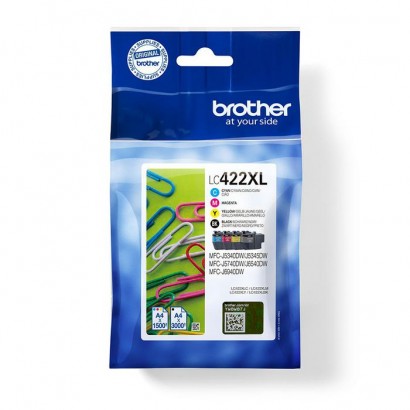 LC422XLVAL Brother Lc-422Xlval Ink Cartridge 4 Pc(S) Original Black, Cyan, Magenta, Yellow