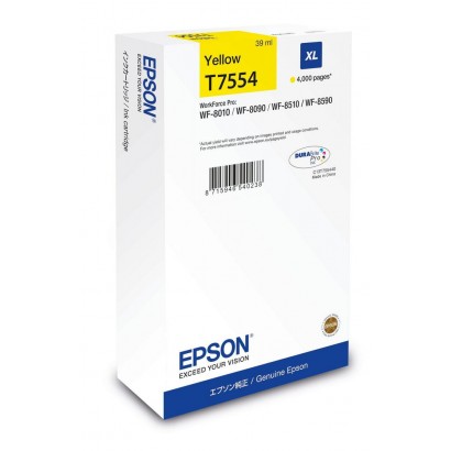 C13T75544N Epson Wf-8Xxx Series Ink Cartridge Xl Yellow