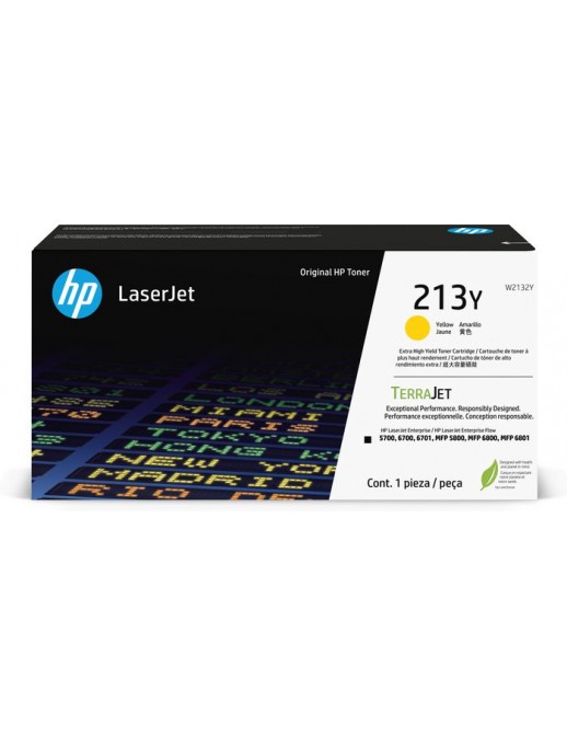 W2132Y W2132Y HP 213Y Extra High Yield Yellow Original Laserjet Toner Cartridge